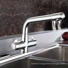 Safety Single lever sink mixer kitchen faucet with seperate hot and cold pipe